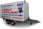 SPARTEL trailer med Euromair 120/7 spartelpumpe og auto slangerulle